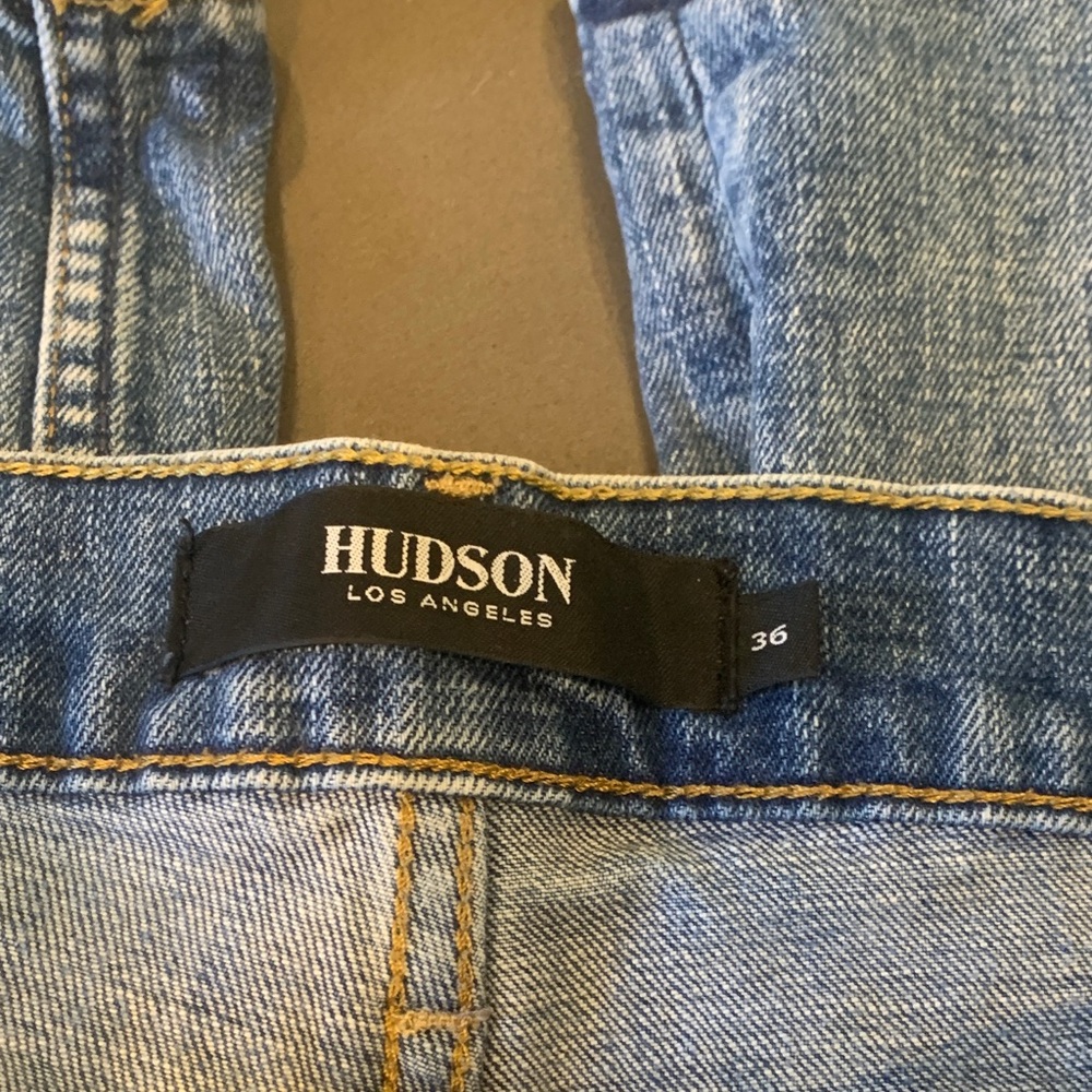 Hudson Jeans Men's Skinny Jeans - Distressed Blue - Picture 5 of 9